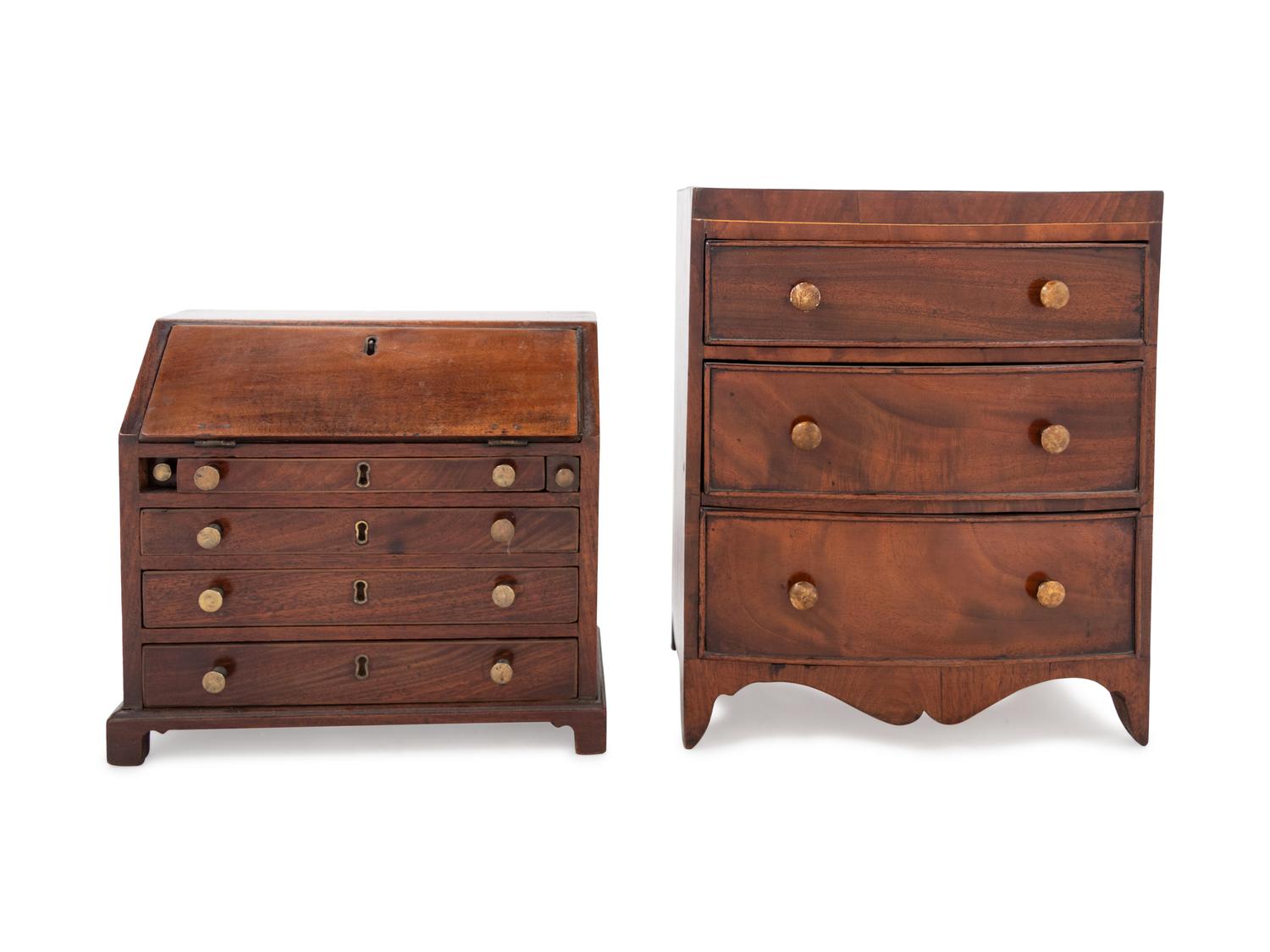 Two Diminutive English Furniture Models
