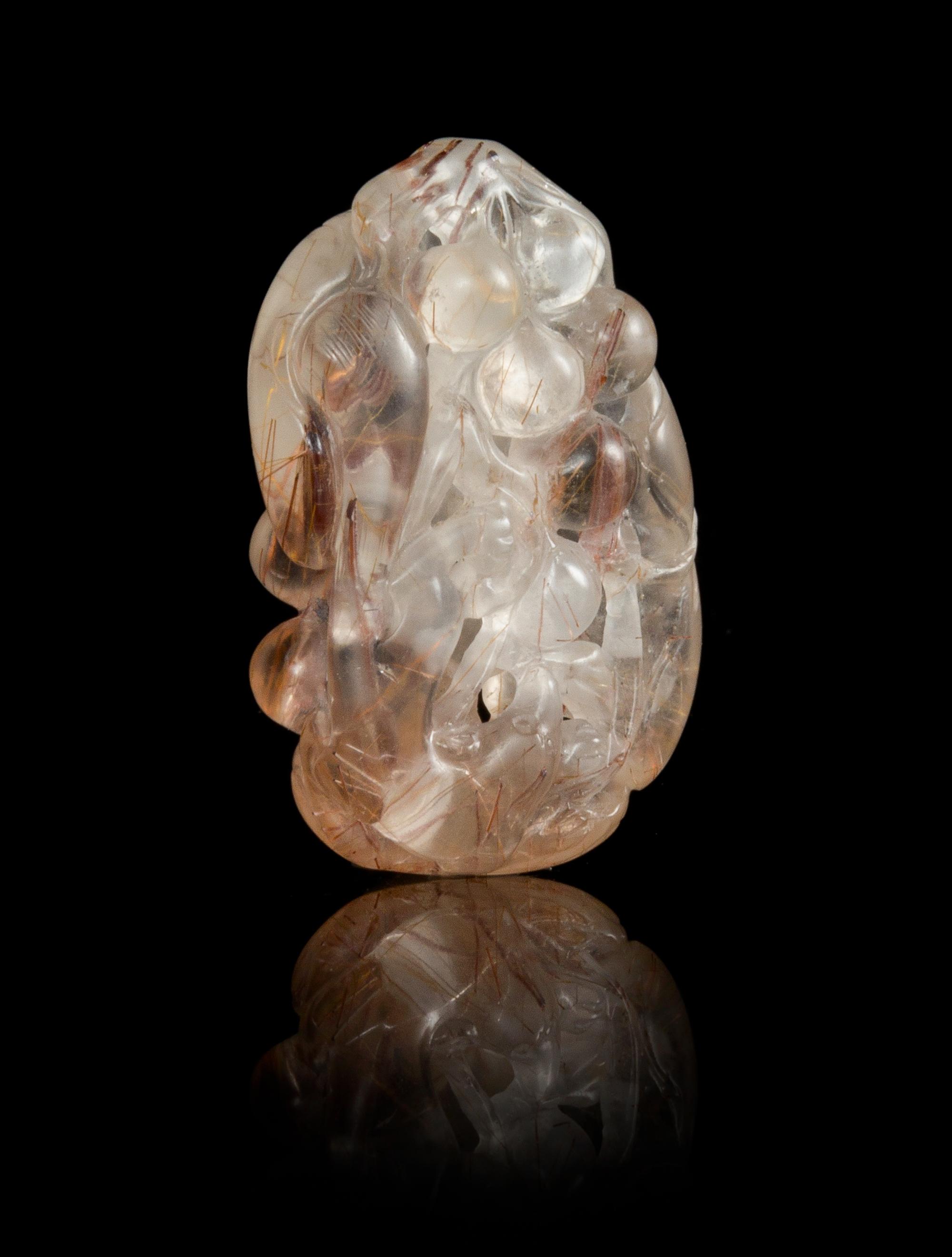 A Hair Crystal Pendant Length 2 inches.