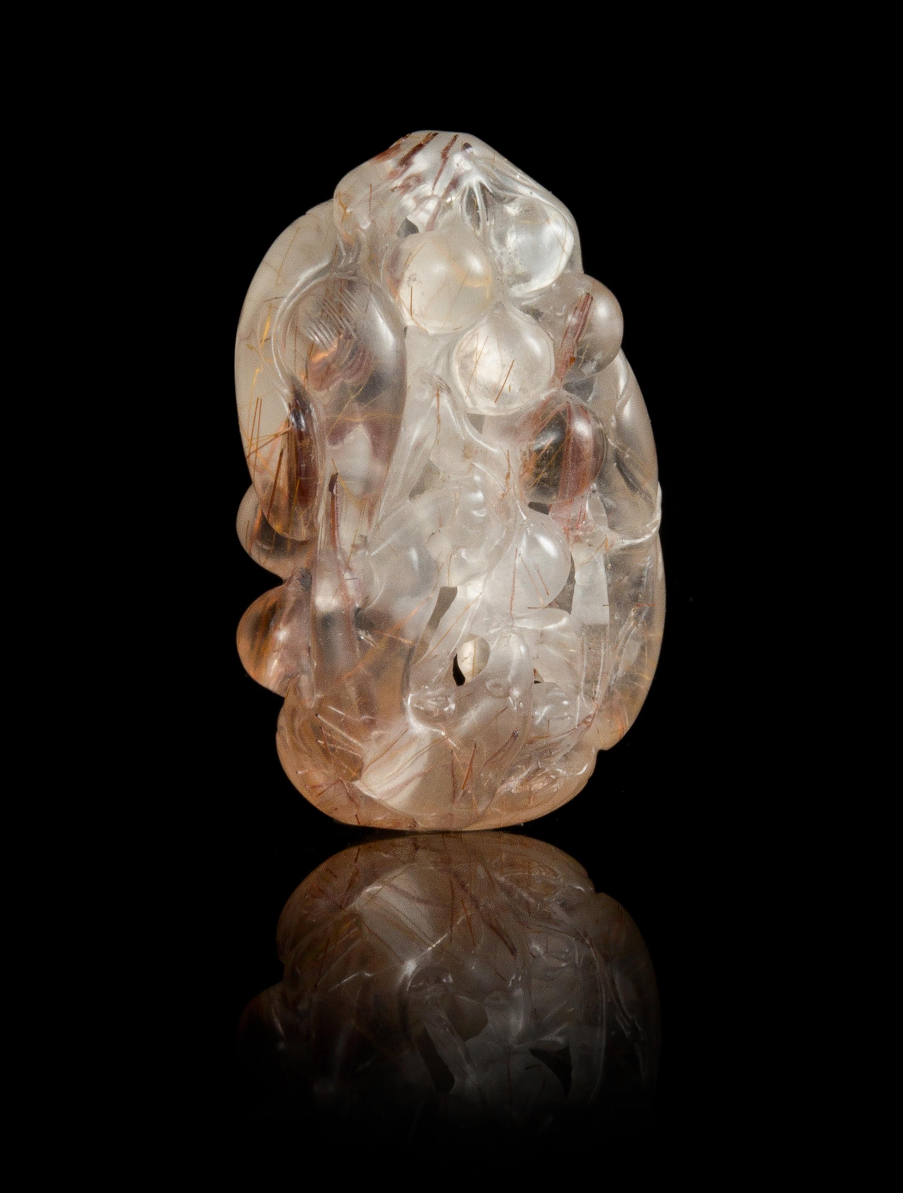 A Hair Crystal Pendant Length 2 inches.