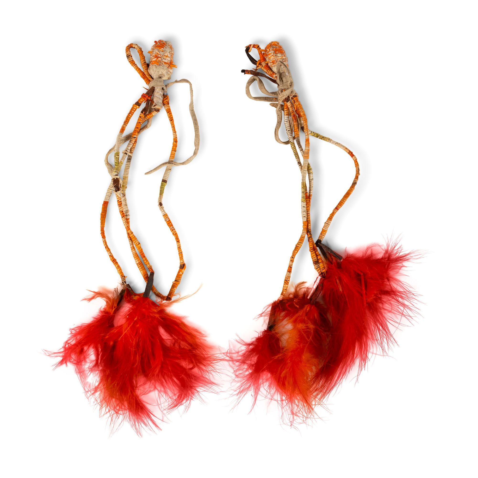 Pair of Sioux Quilled Drops