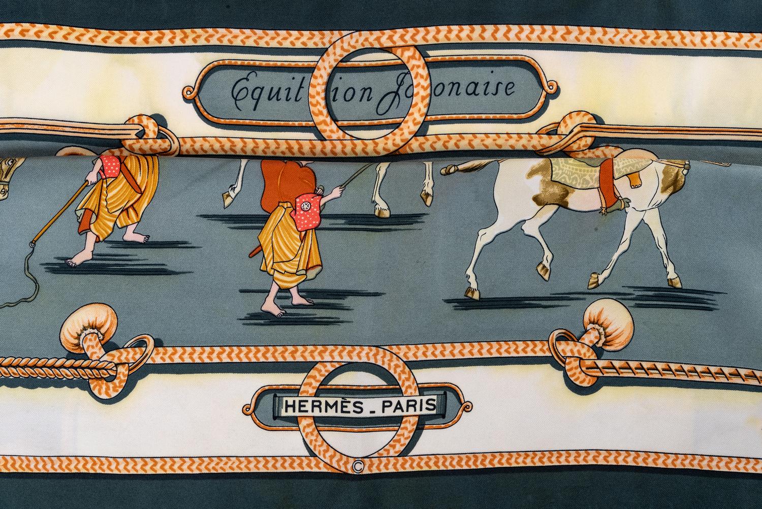 Three Hermès Silk Scarves