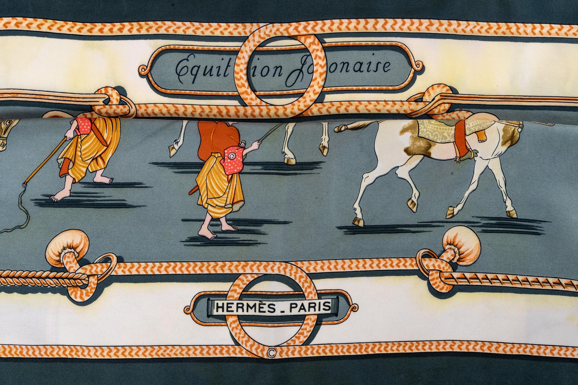 Three Hermès Silk Scarves