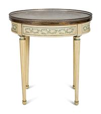 A Louis XVI Style Painted Bouillotte Table