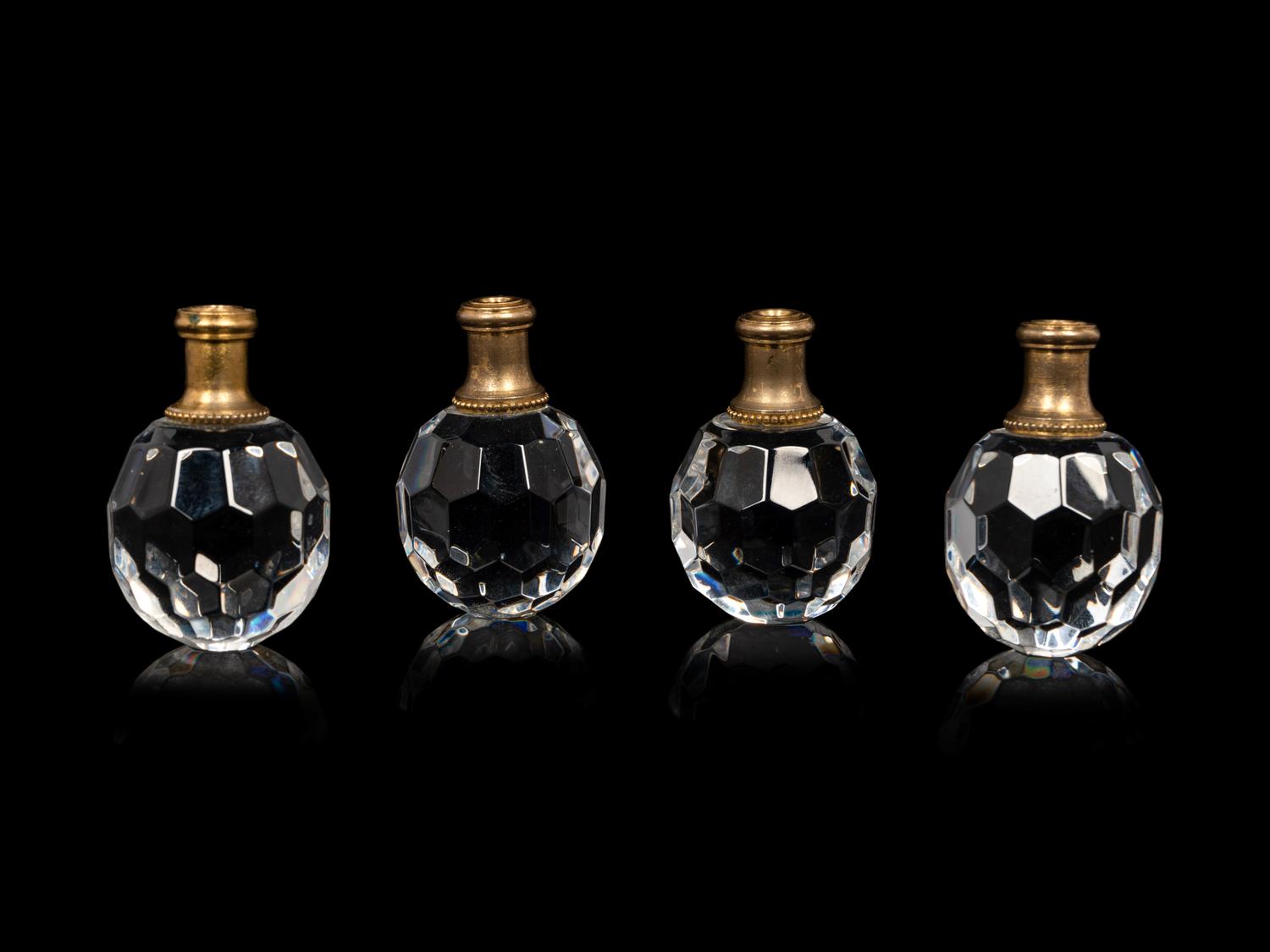 A Set of Four Waterford Cut Glass Lamp Finials