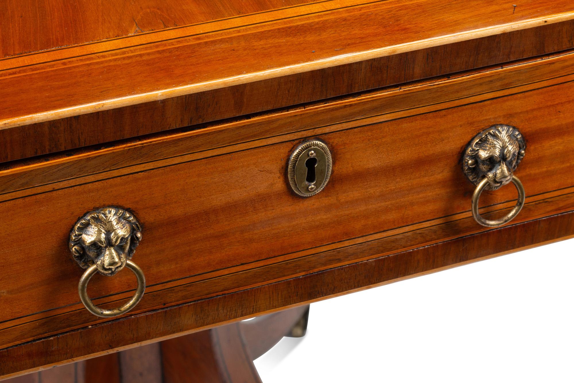 A George III Inlaid Mahogany Octagonal Table