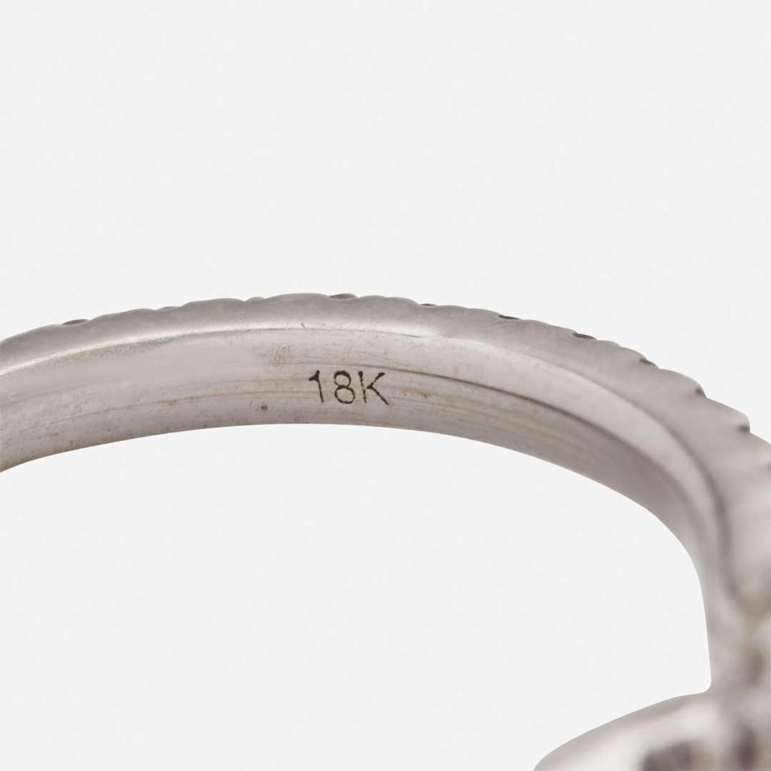 An 18K White Gold and Diamond Ring 1.25 Carat Colorless (D) Internally Flawless (IF) Round Brilliant Diamond, GIA Certified