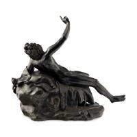 An Italian Bronze Figure of Drunk Silenus