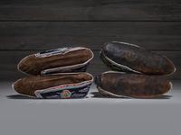 Northeastern Beaded Hide Moccasins