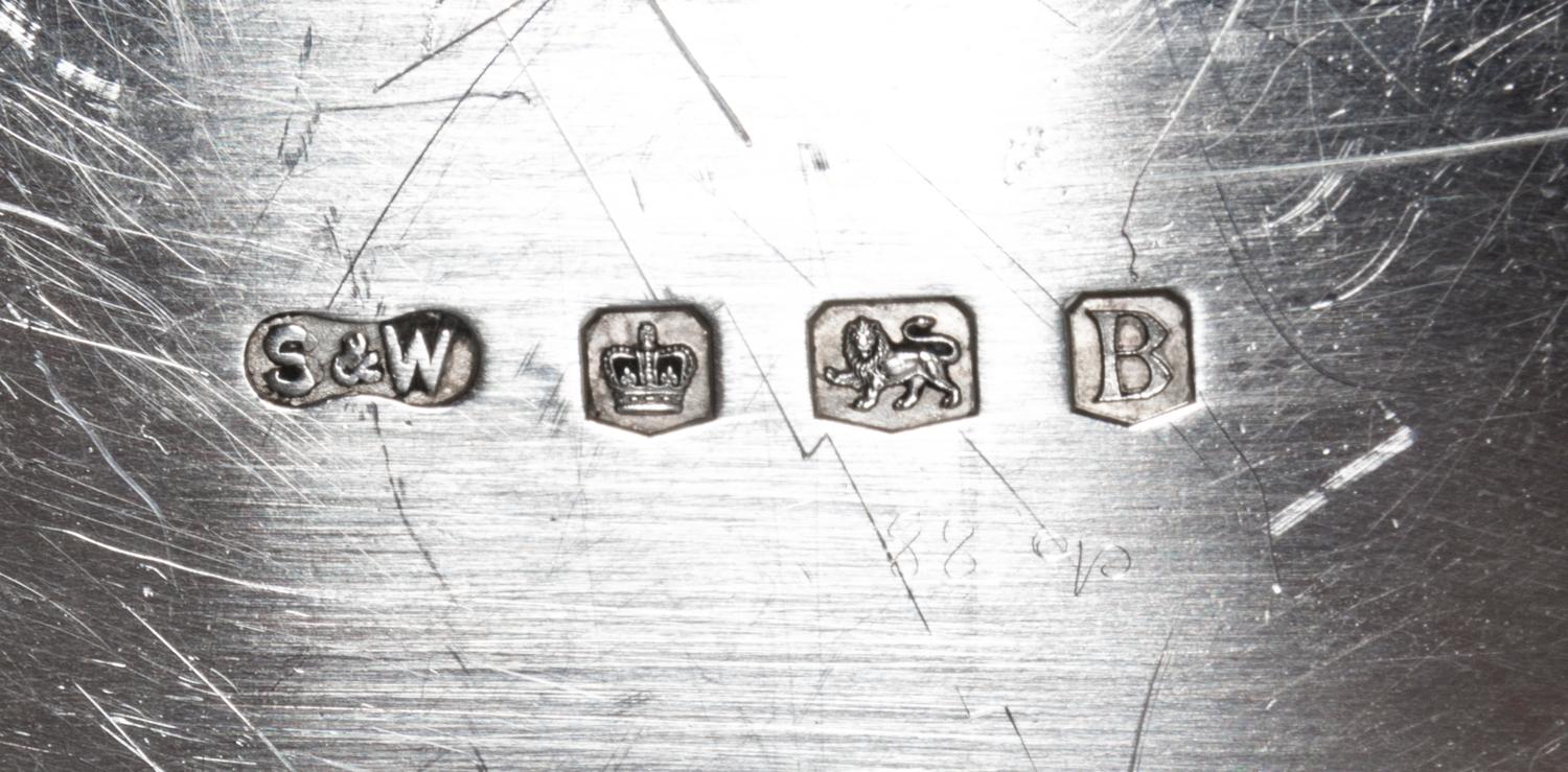 A George VI Silver Serving Tray, Stower & Wragg LTD, Sheffield, 1944, of rectangular handled form.