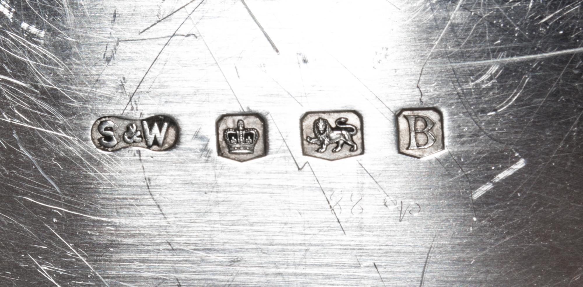 A George VI Silver Serving Tray, Stower & Wragg LTD, Sheffield, 1944, of rectangular handled form.