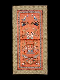 A Collection of 33 Chinese Embroidered Silk Panels 近代 綉片33幅