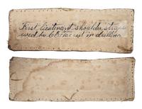 [CIVIL WAR]. First lieutenant of staff shoulder straps with ink identification.
