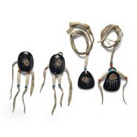 Tse-Pé Gonzales (San Ildefonso, 1940-2000) — Pottery Tile Hair Ties