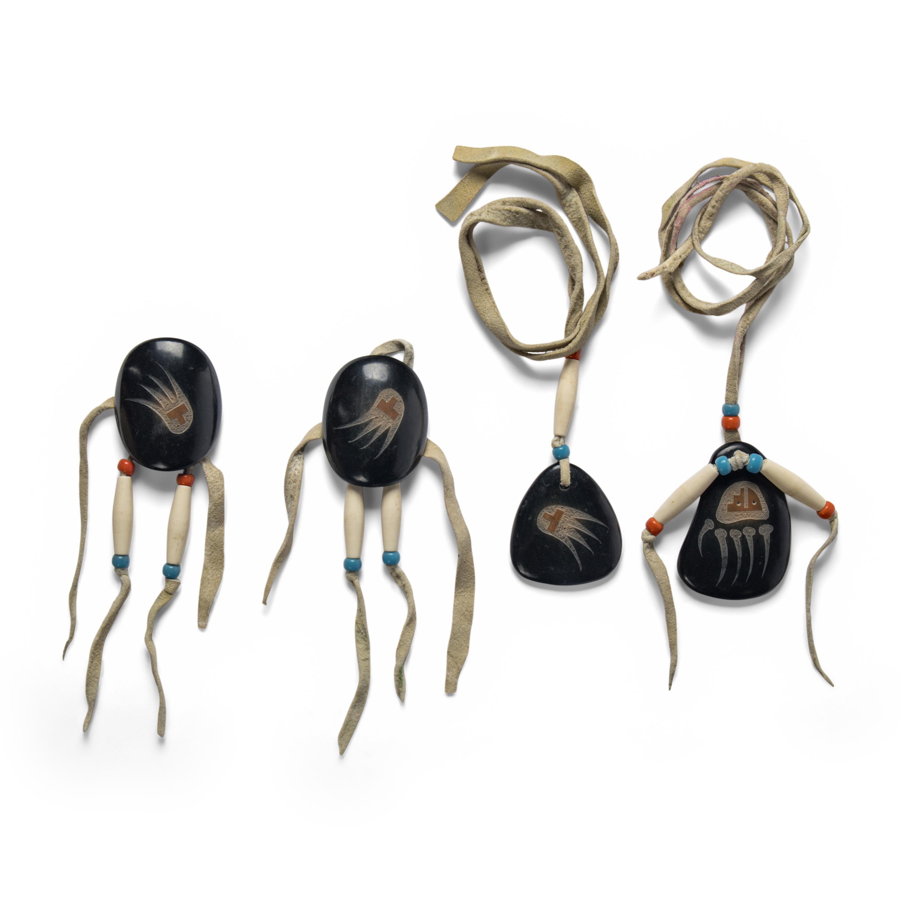 Tse-Pé Gonzales (San Ildefonso, 1940-2000) — Pottery Tile Hair Ties