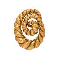 DAVID WEBB, YELLOW GOLD COIL BROOCH