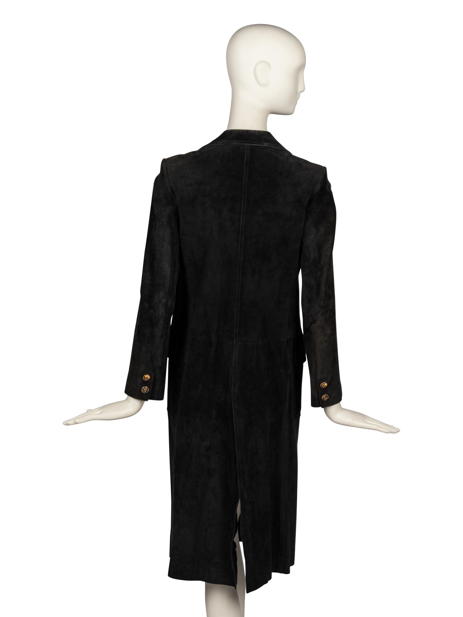 Gucci, Black Suede Coat