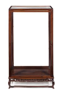 A Rosewood Display Case — 19TH CENTURY