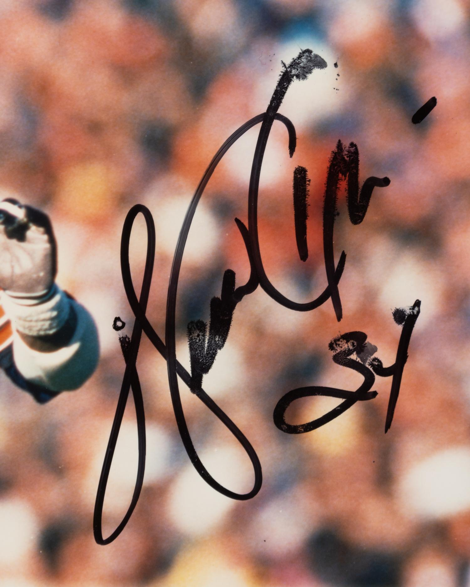 A Walter Payton Signed Autograph Photo (Beckett Authentication Services Letter),
