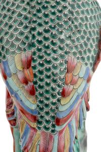 A Pair of Chinese Export Porcelain Phoenix Birds with Italian Giltwood Brackets