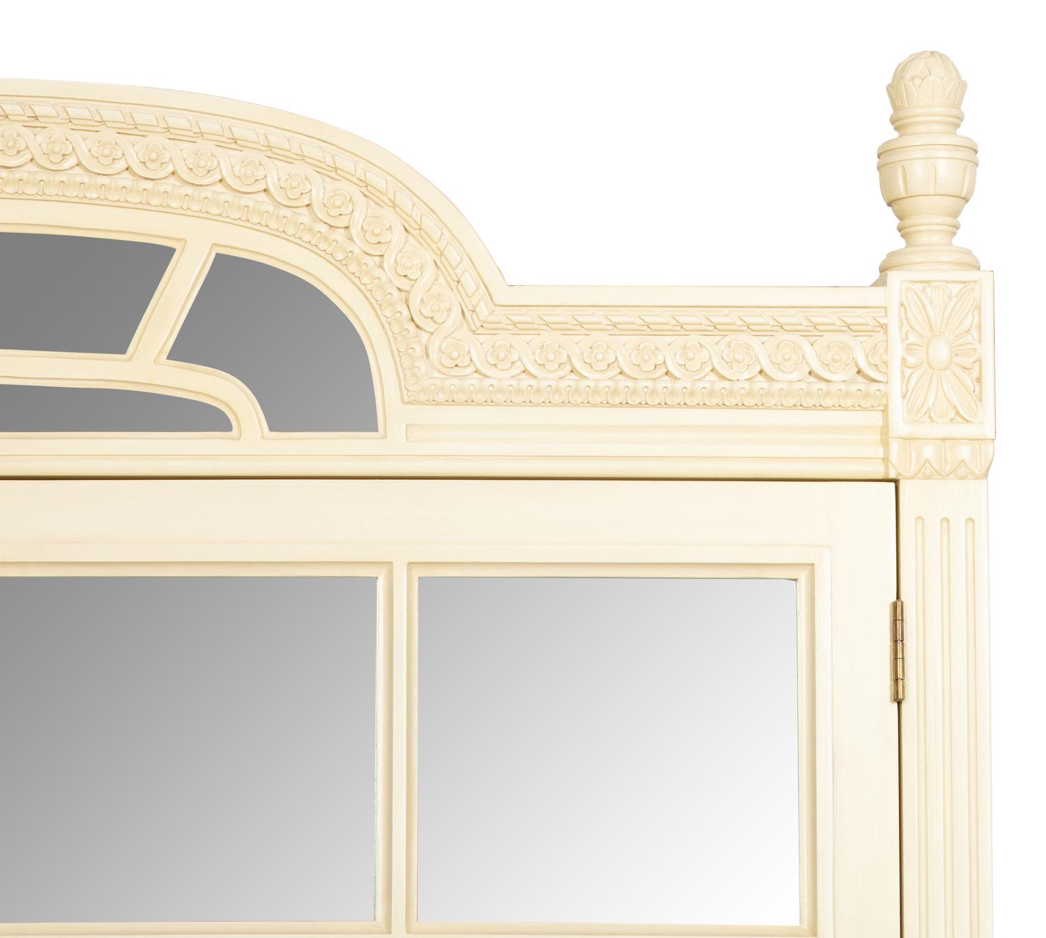 A Louis XVI Style White Painted Four-Door Armoire by Julia Gray, New York