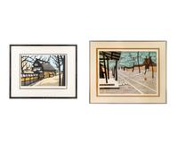 Two Japanese Modern Woodblock Prints