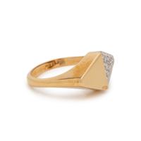YELLOW GOLD AND DIAMOND RING