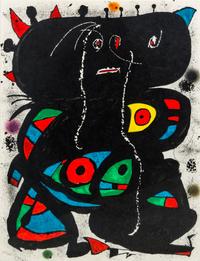 Joan Miro, (Spanish, 1893-1983), Hommage aux Prix Nobel, 1976
