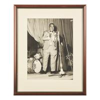 [African Americana] Armstrong, Louis. Inscribed Photograph