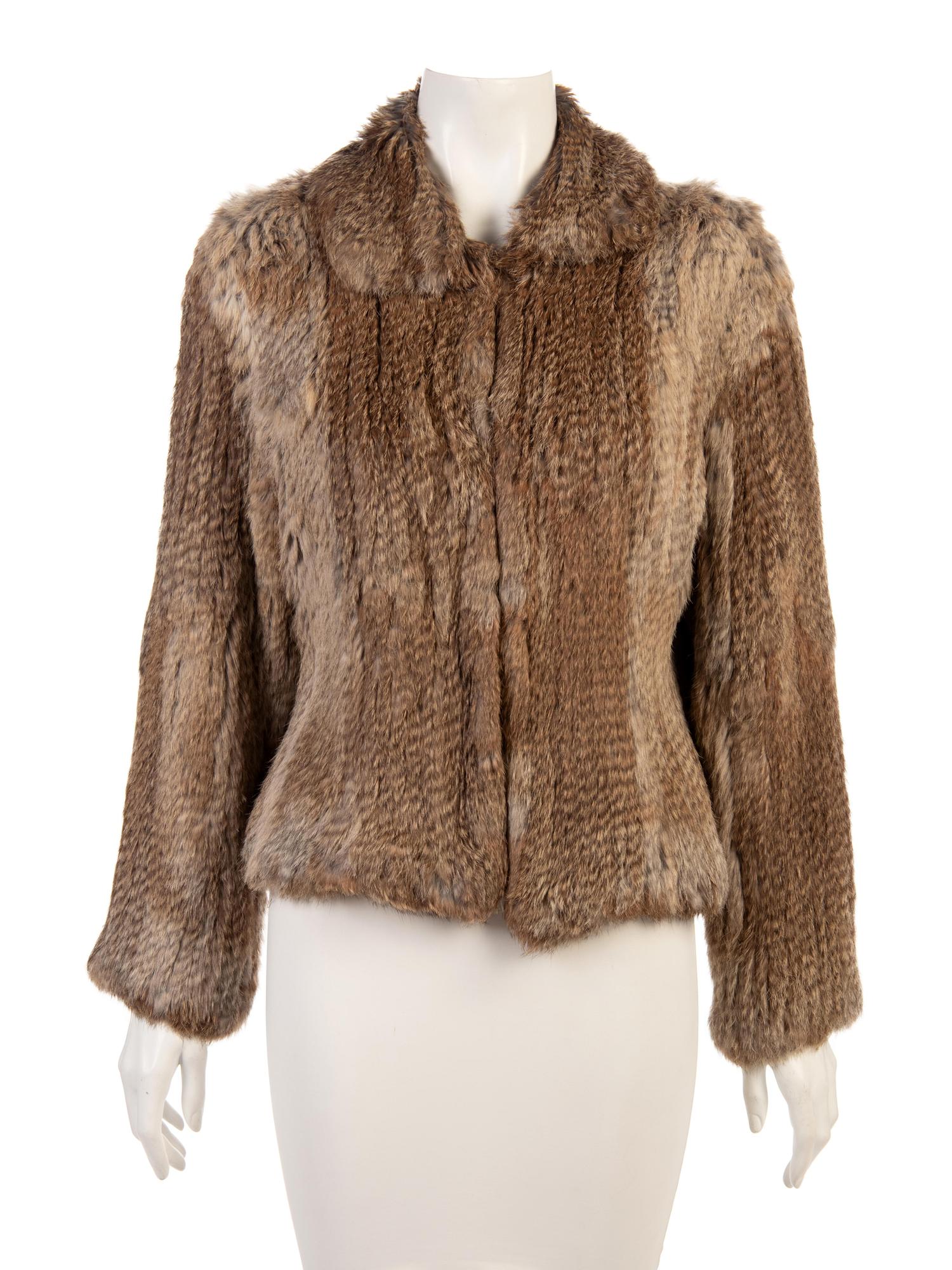 Two Rabbit Knit Fur Jackets, 1990-2000s