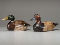 Two Carved Wood Working Decoys