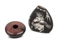 Santa Clara Sgraffito Pottery Jars