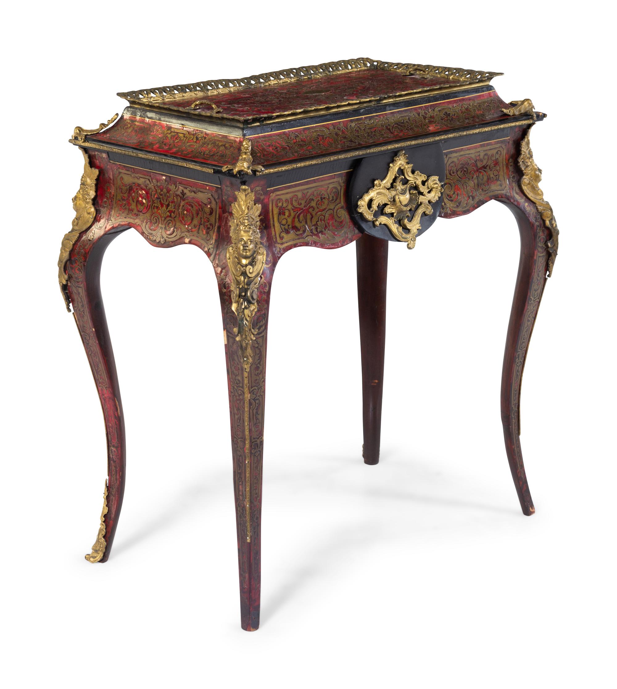 A Napoleon III Boulle Marquetry Jardiniere Table