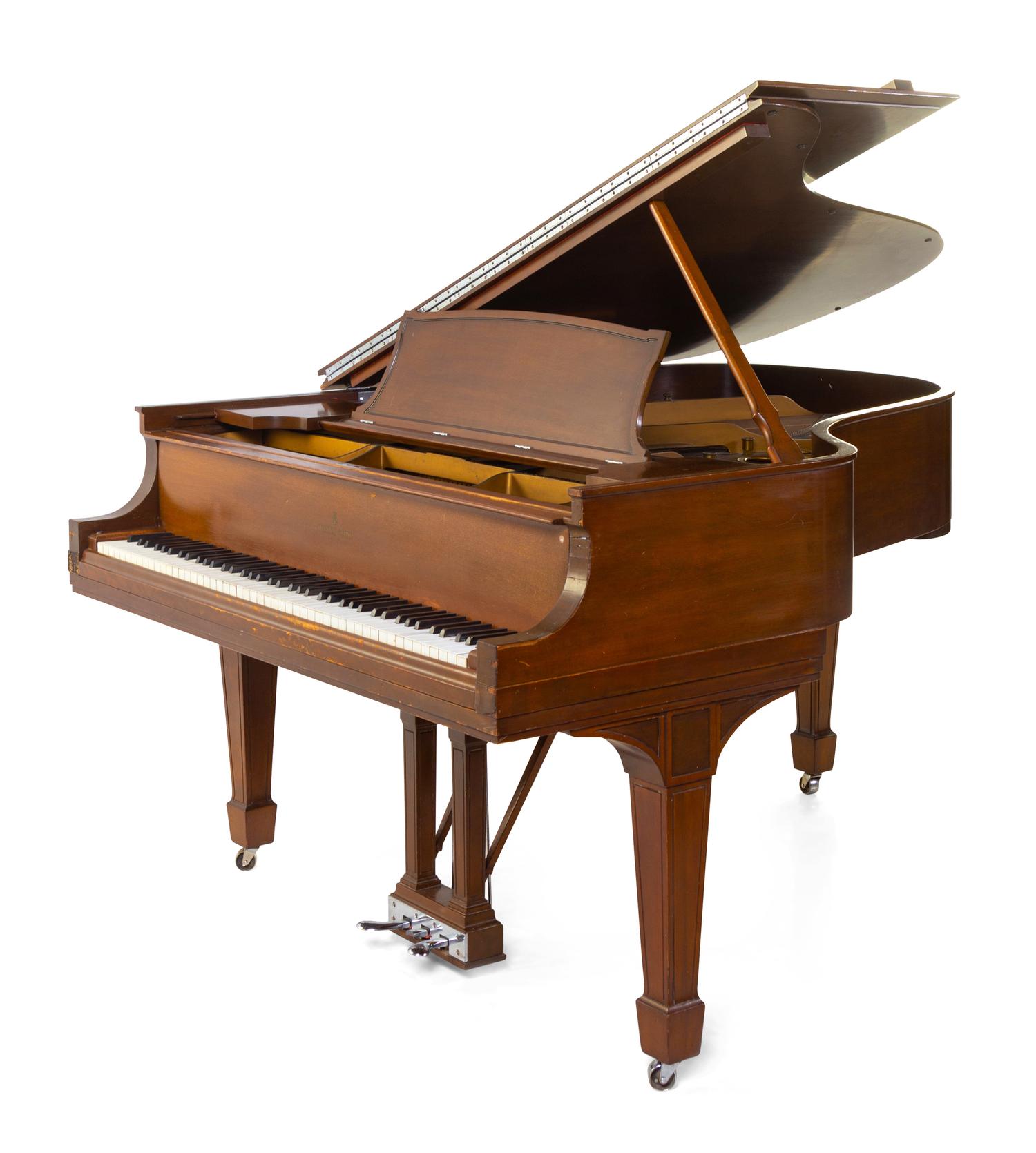 *A Steinway & Sons Mahogany Grand Piano