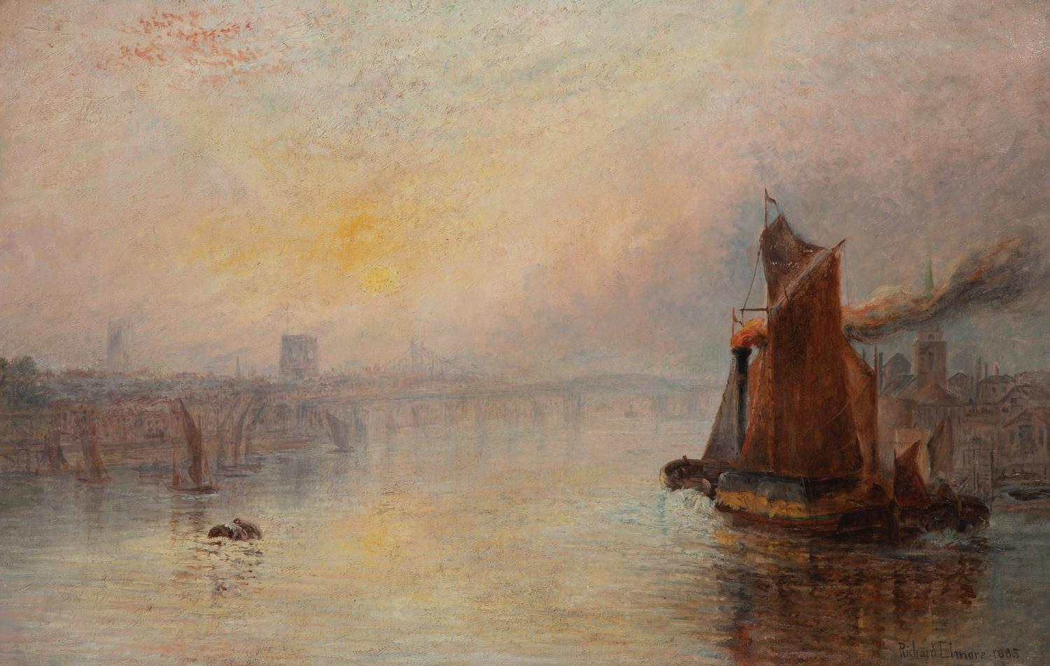 Harbour at Sunset, 1885