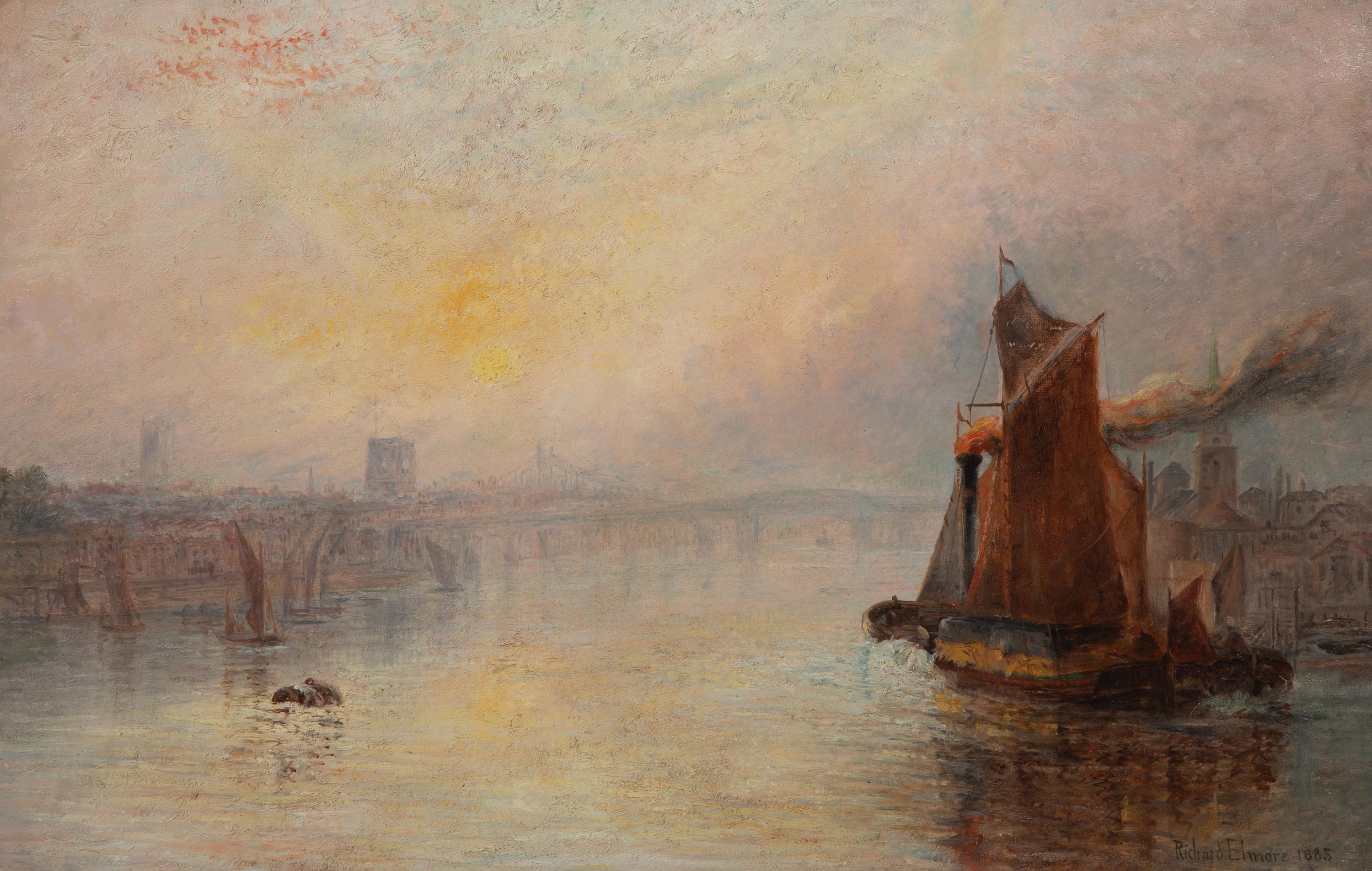 Harbour at Sunset, 1885