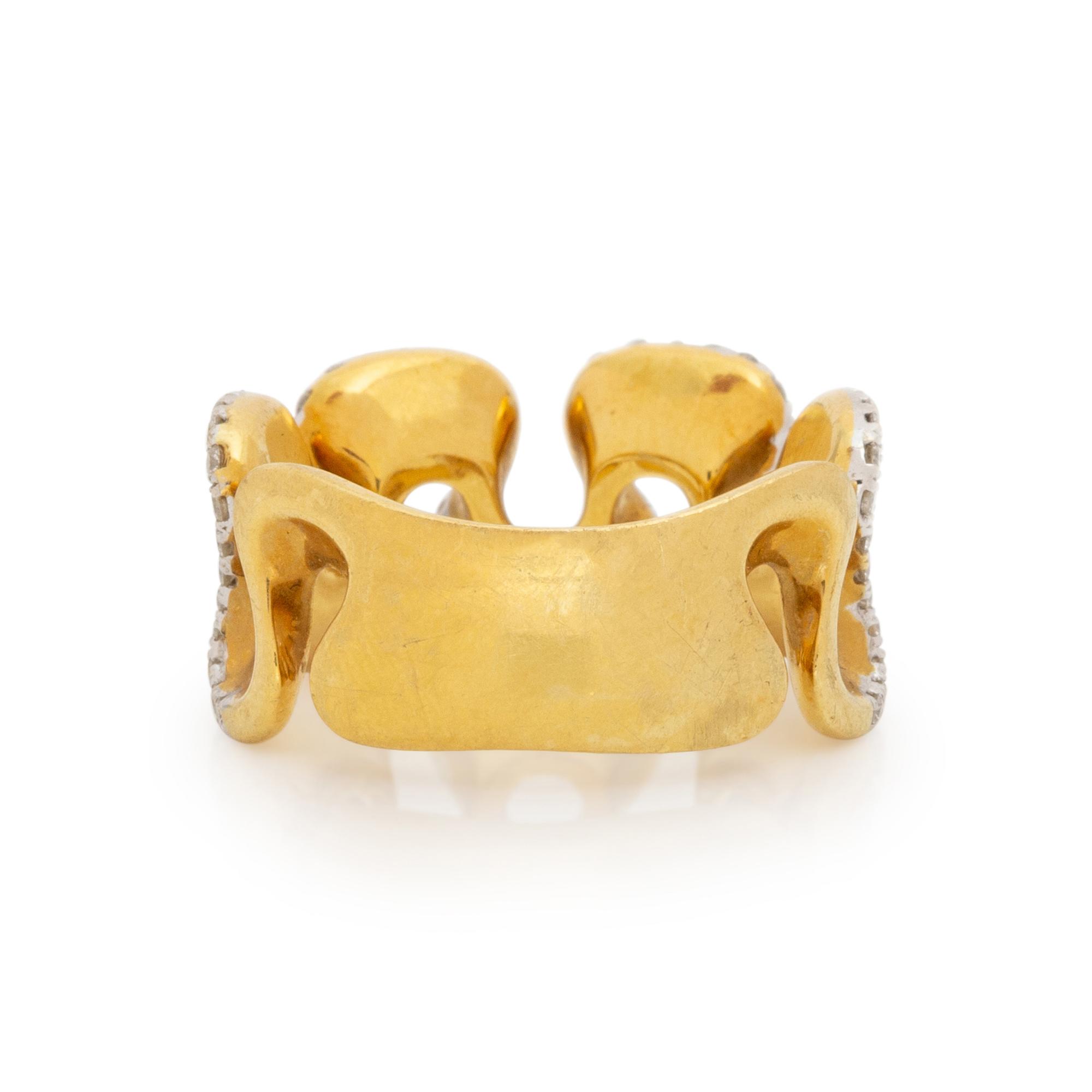 SPARK, YELLOW GOLD AND DIAMOND RING