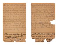 [BOOTH, John Wilkes (1838-1865)]. KIMBALL, Philip Lord. Partial manuscript, ca 1929.