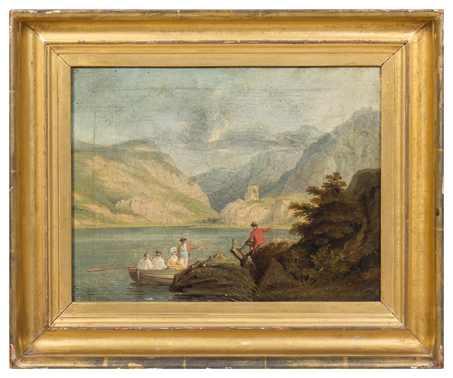 Artist Unknown, (English, 19th Century), River Landscapes with Figures (two works)