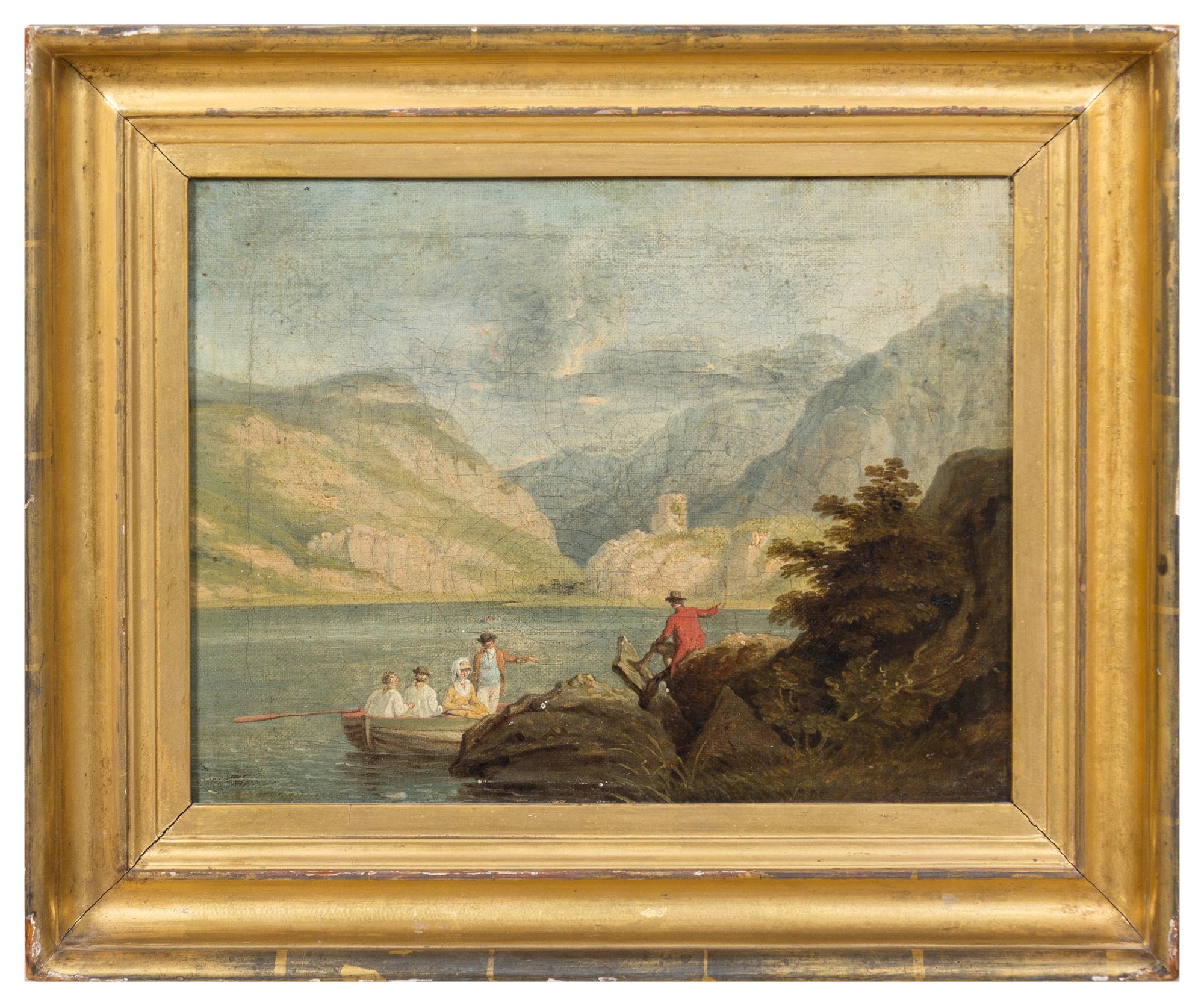 Artist Unknown, (English, 19th Century), River Landscapes with Figures (two works)