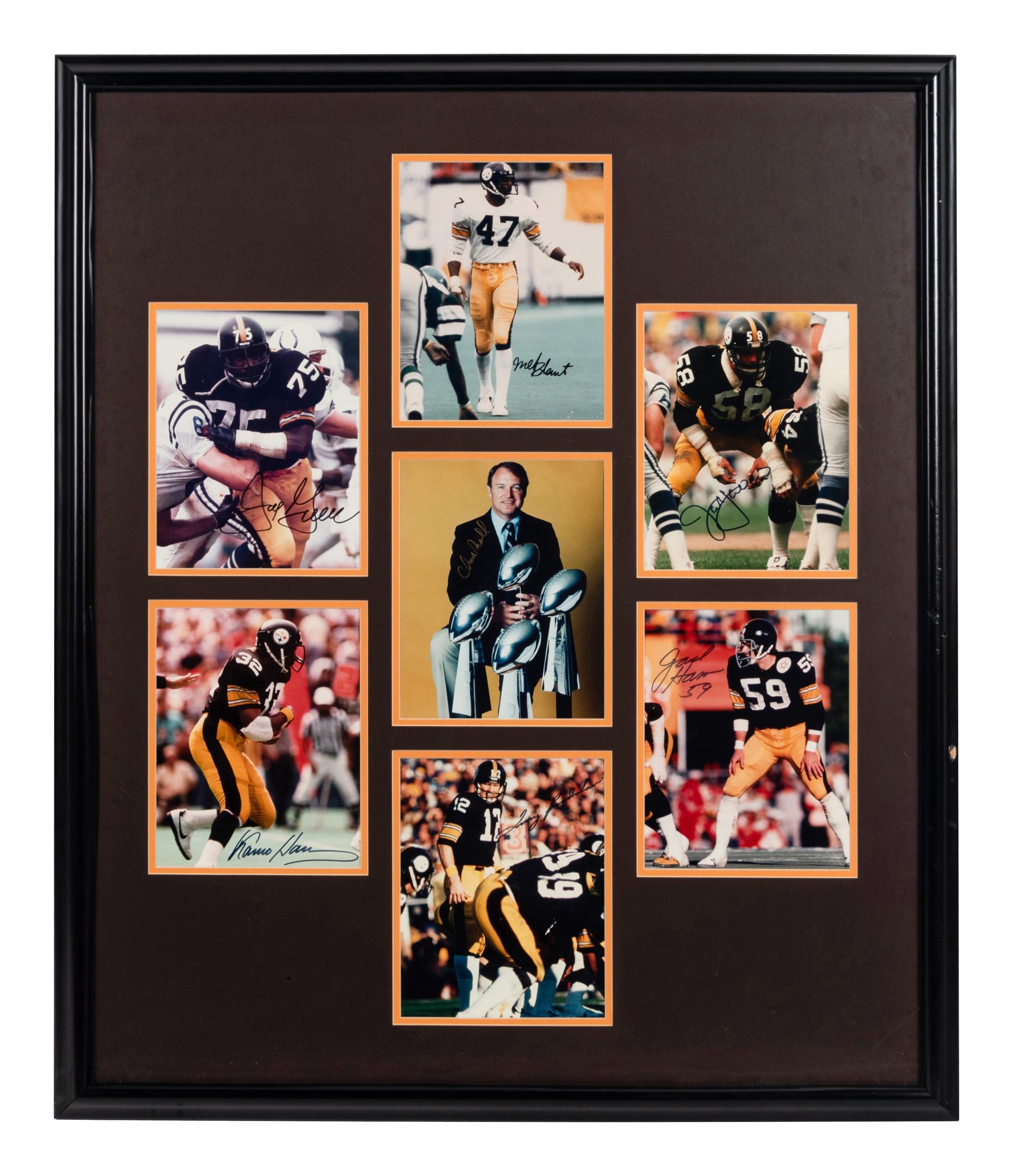 A Pittsburgh Steelers Signed Autograph Presentation Formerly Displayed at Mike Ditka’s Restaurant