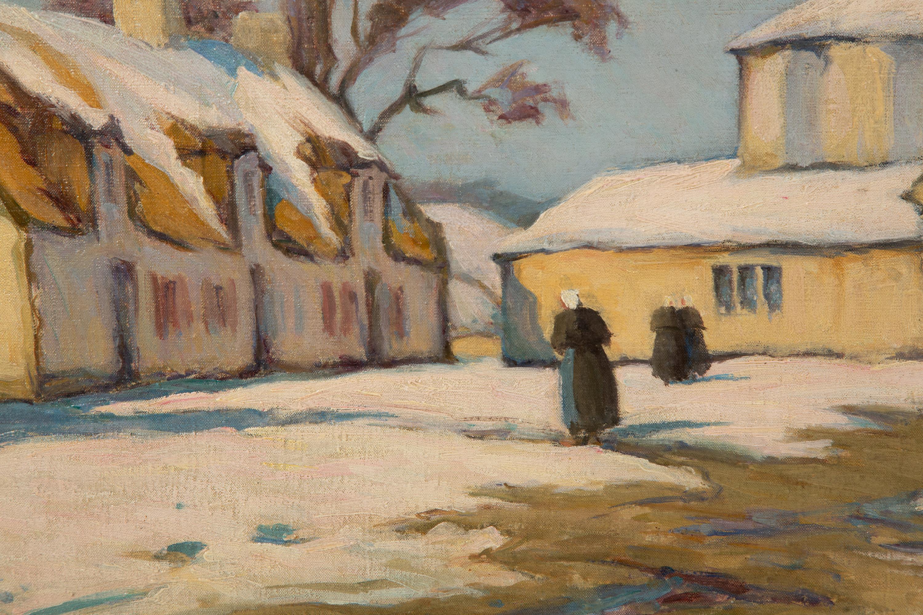 Snow Covered Farm, Brittany