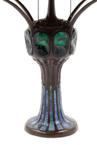 An American Leaded Glass Table Lamp