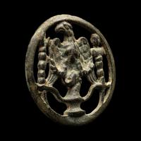 A Roman Bronze Phalera with Eagle