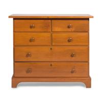 A Shaker Pine and Maple Chest of Drawers