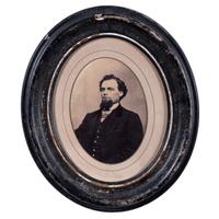 [EARLY PHOTOGRAPHY - PORTRAITURE]. A group of 11 framed portraits featuring male and female subjects highlighted by full plate tintype by Jacobs of New Orleans, including:
