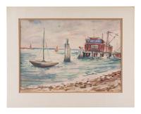 Harbor with Boats , 1932