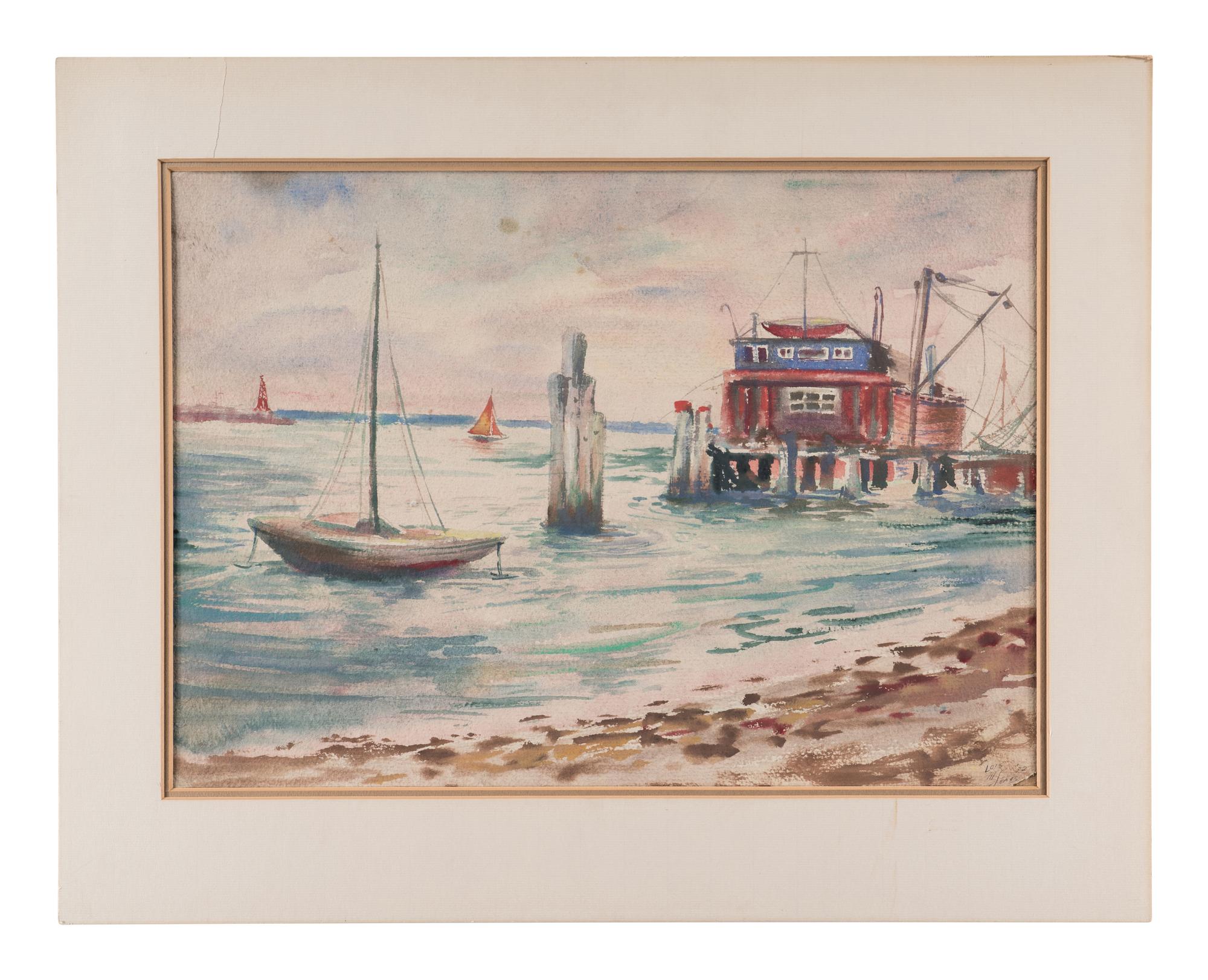 Harbor with Boats , 1932