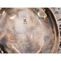 Award Winning Sterling Silver Storyteller Lidded Box, with 14K Gold Accents