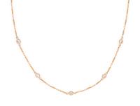 YELLOW GOLD AND DIAMOND NECKLACE
