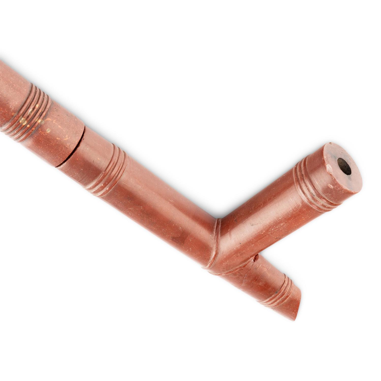 Sioux Catlinite Pipe and Stem